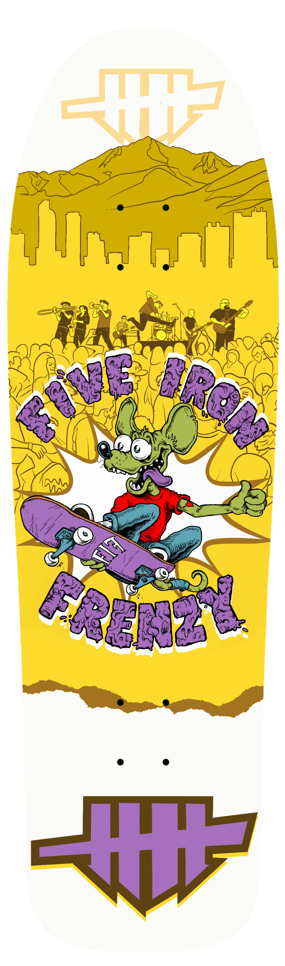 Skating Rat Skateboard Deck