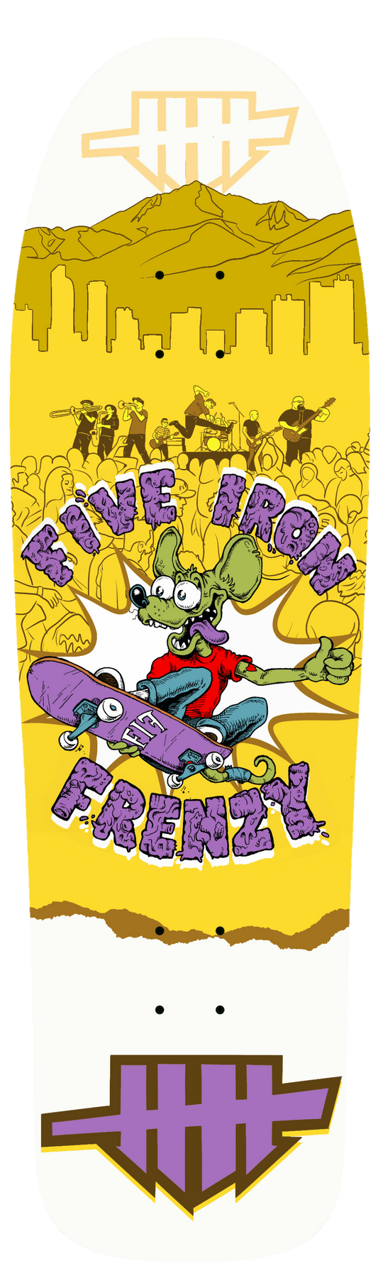 Skating Rat Skateboard Deck